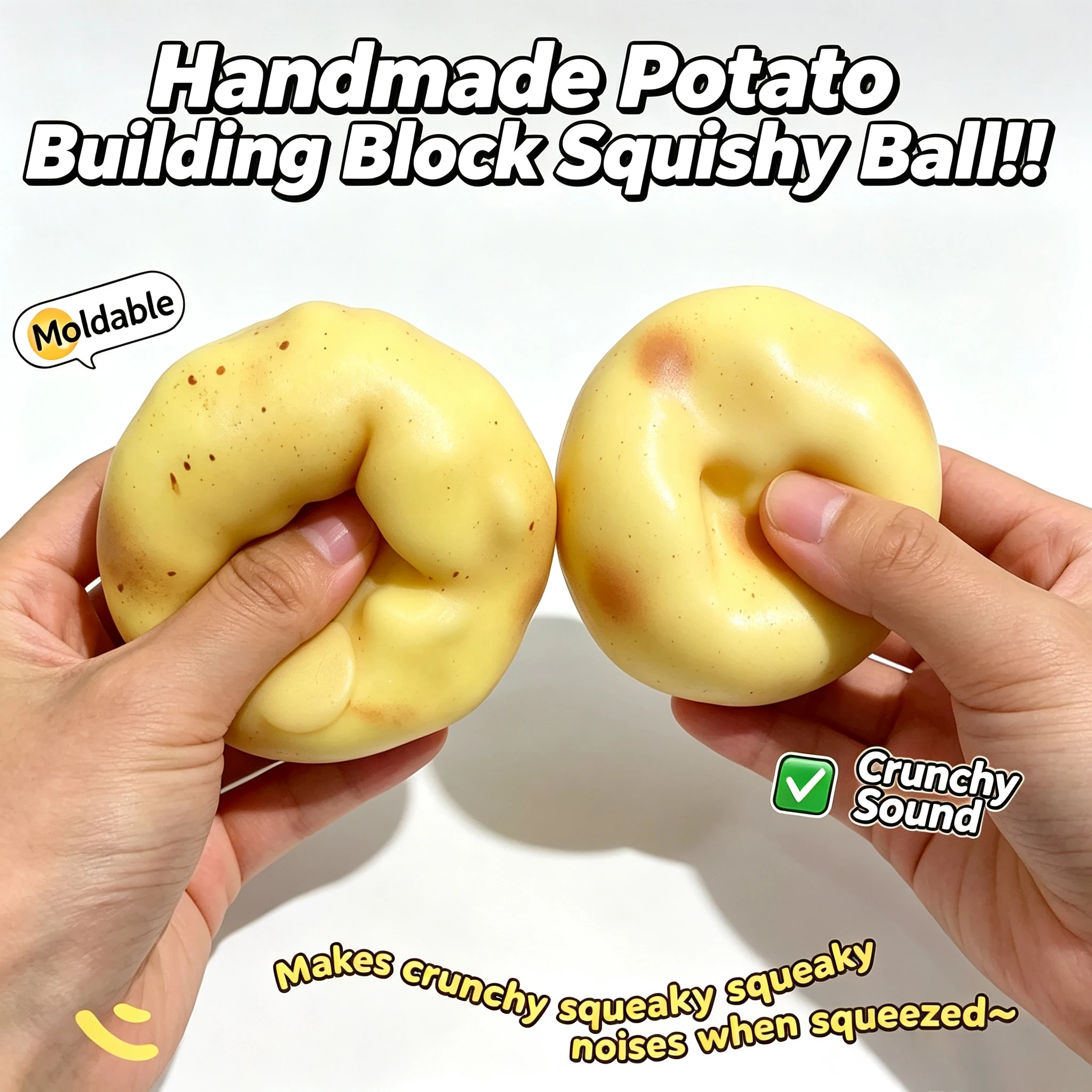 Kids Toys Kids Toys - Crunchy Potato Squishy Stress Ball ASMR