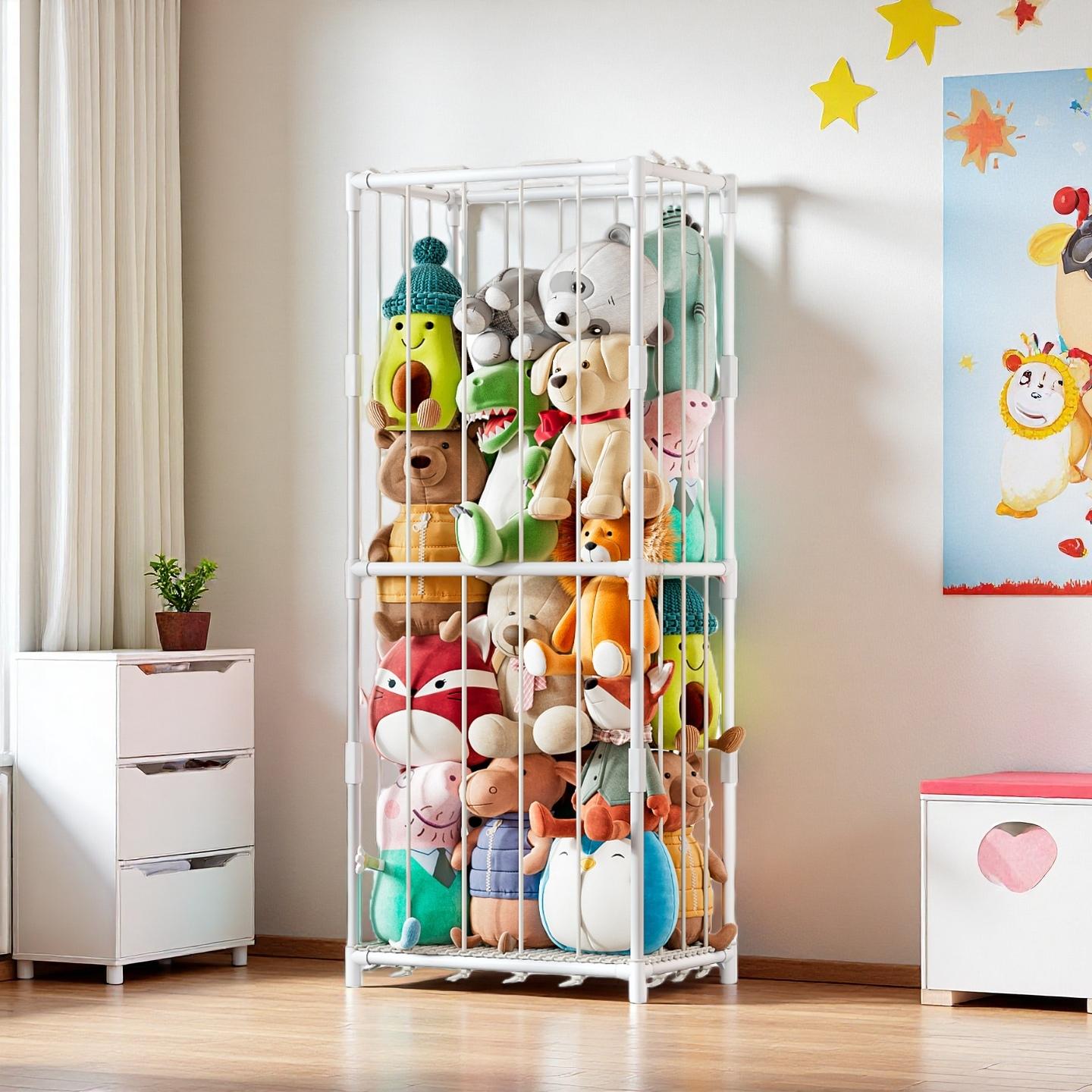 Kids Toys Animal - Vertical Stuffed Animal Storage Organizer Zoo