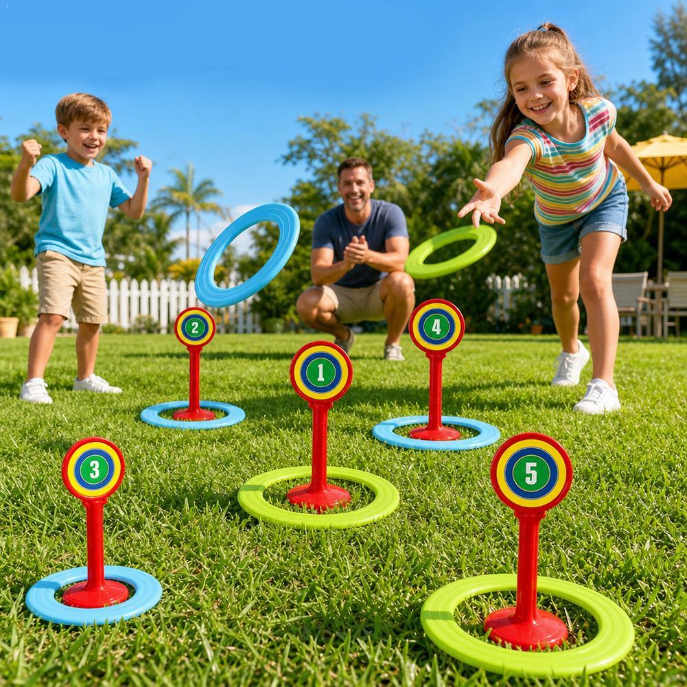 Kids Yard Toys - Kids Plastic Game Set Outdoor Lawn
