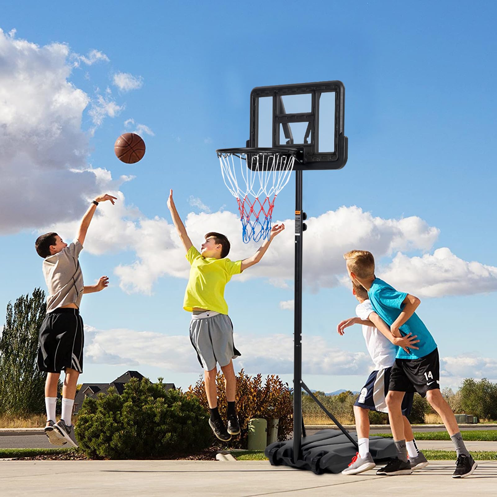 Basketball Hoop Kids Indoor - Kids Basketball Hoop, 5-7 ft Adjustable