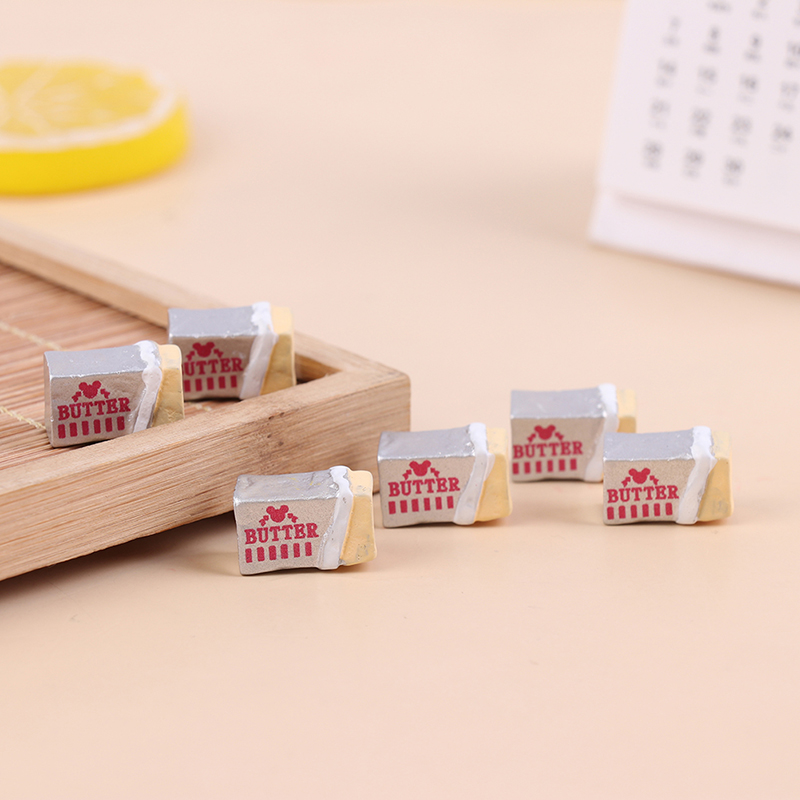 6Pcs Mini Butter Bread Model D - đánh giá và giá Dollhouse Furniture Set