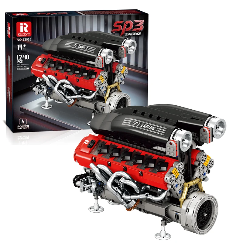 1240PCS Car Engine SP3 Engine  - đánh giá và giá Kids Toys Idea