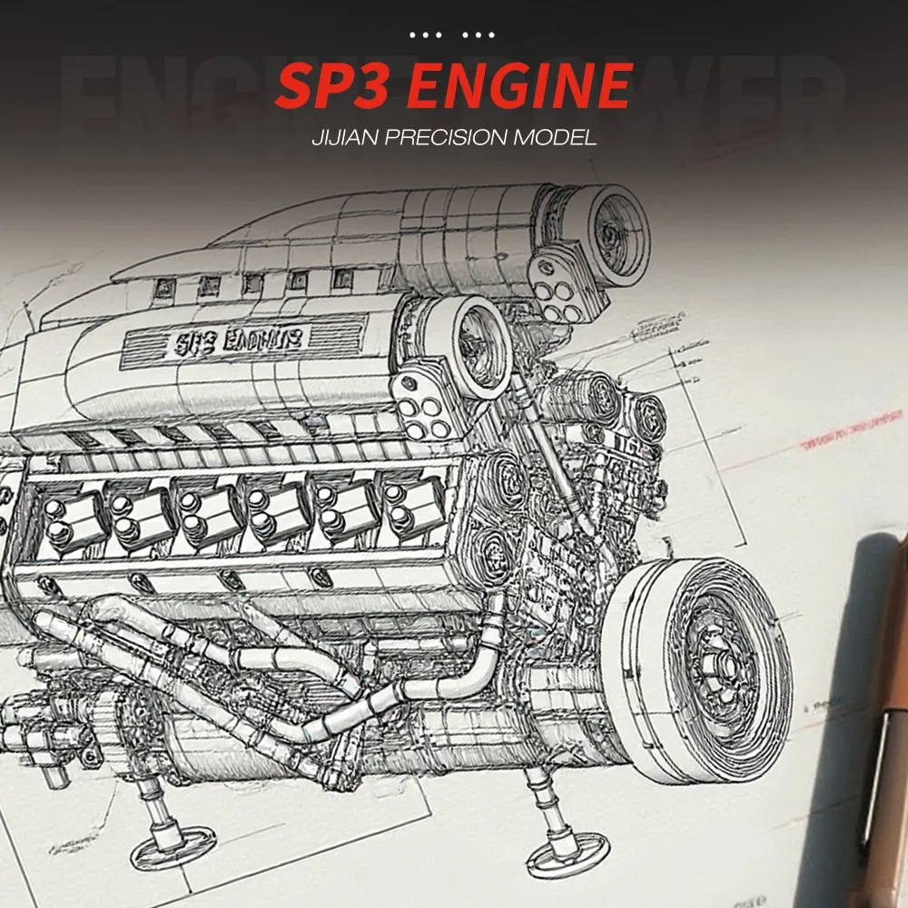 1240PCS Car Engine SP3 Engine  - đánh giá và giá Kids Toys Idea