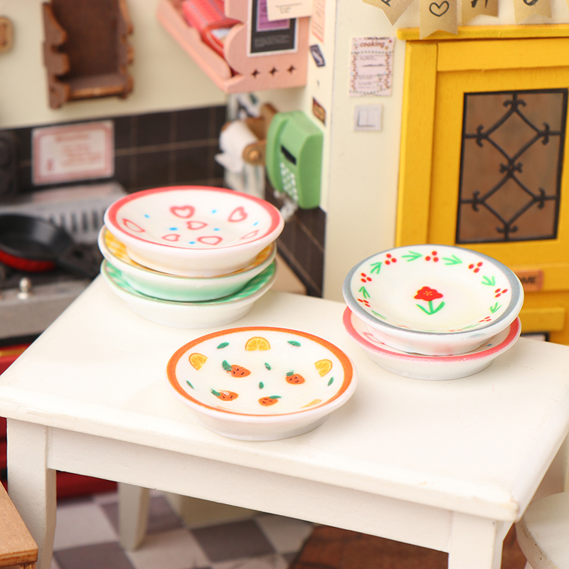 5Pcs 1/12 Dollhouse Mini Plate - đánh giá và giá Dollhouse Furniture Set