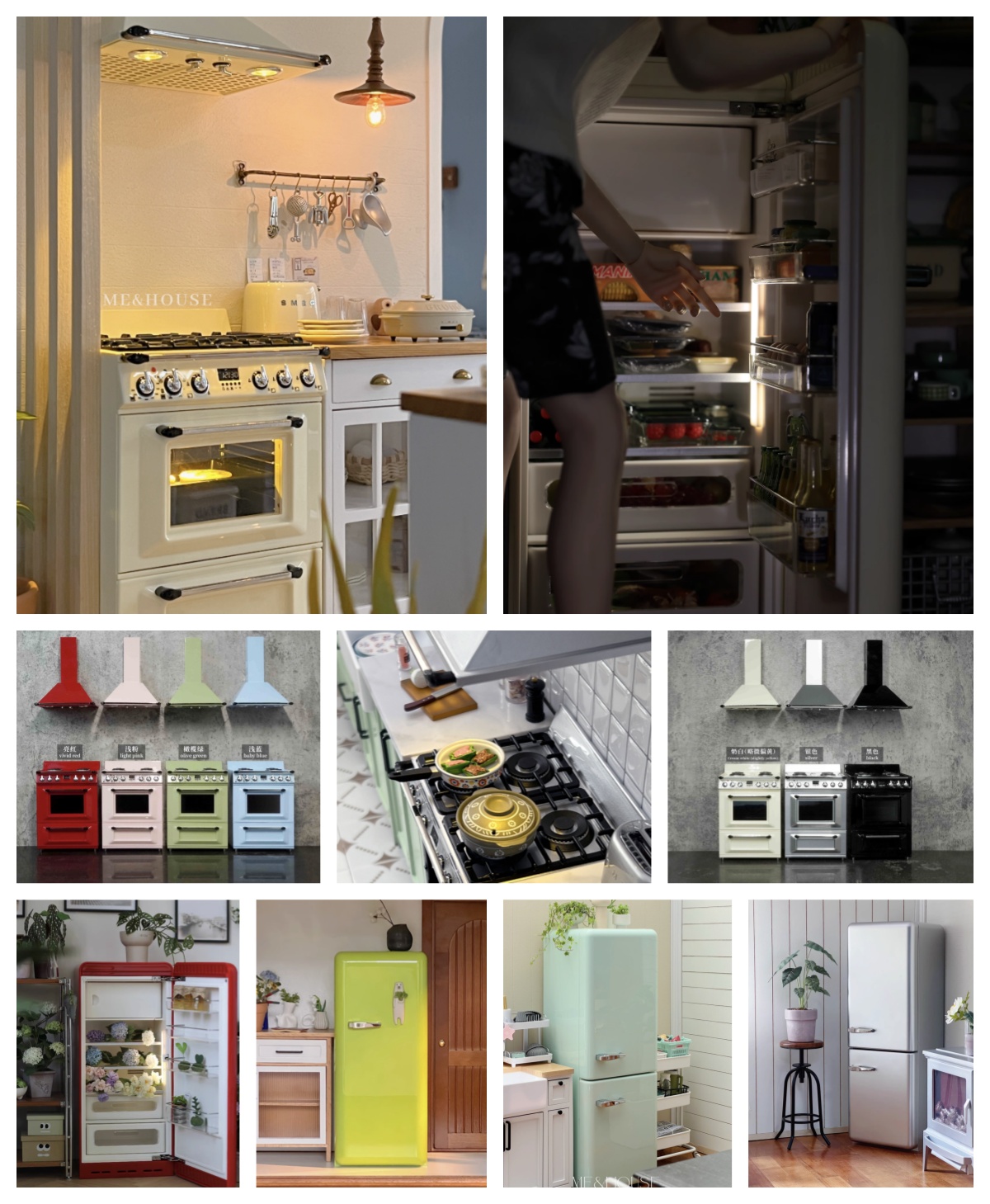 1/6 Modern Miniature Kitchen F - đánh giá và giá Dollhouse Furniture Set