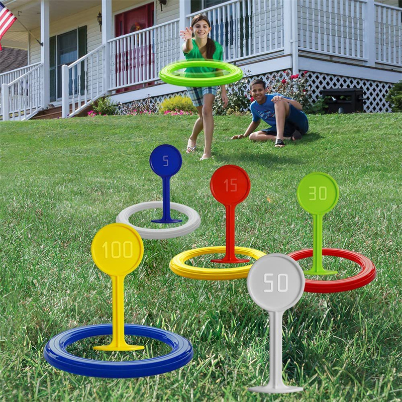 Plastic Ring Toss Game for Kid - đánh giá và giá Kids Yard Toys