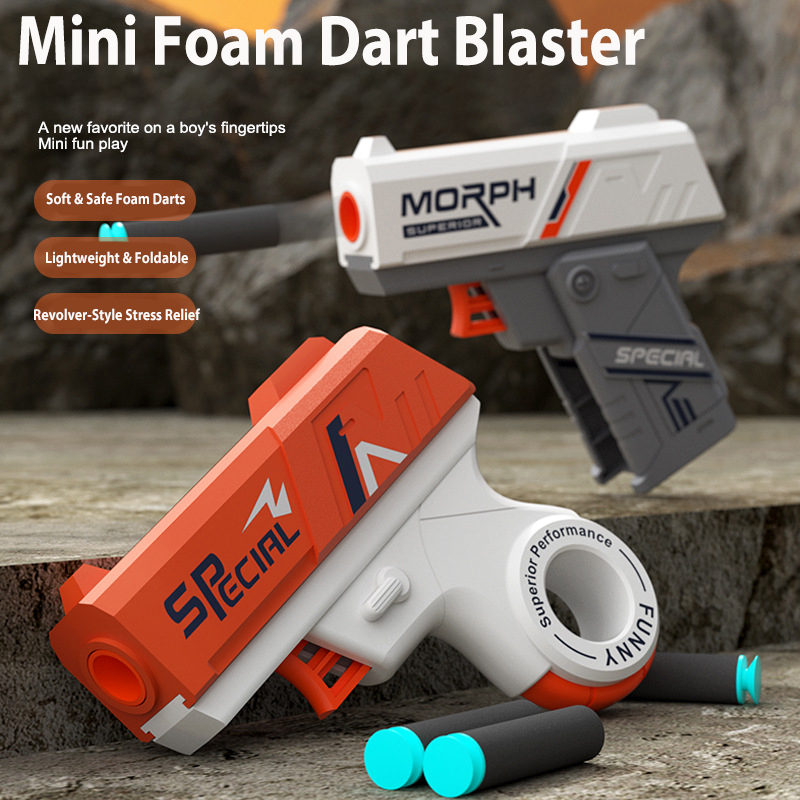 2 Pack Foldable & Revolver Min - đánh giá và giá Foam Dart Gun