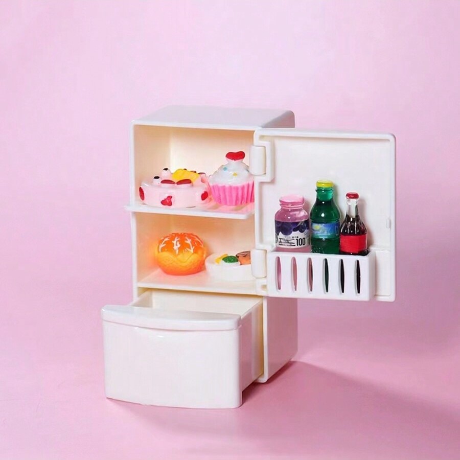 Dollhouse Miniature Refrigerat - đánh giá và giá Dollhouse Furniture Set