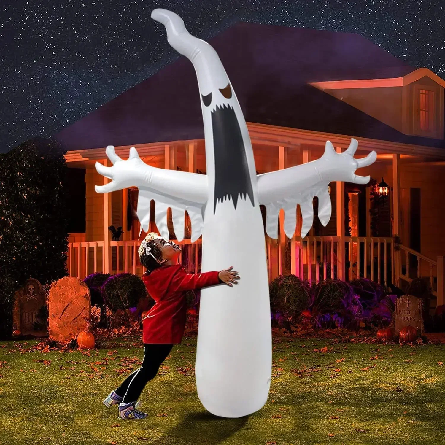 Halloween Inflatable Scary Gho - đánh giá và giá Kids Yard Toys
