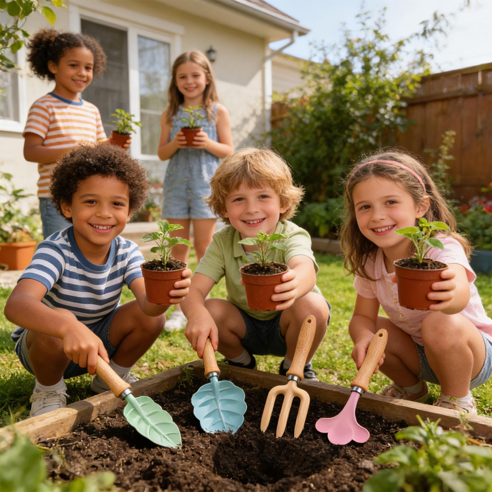 Kids Gardening Set 4 Piece Lea - đánh giá và giá Kids Yard Toys