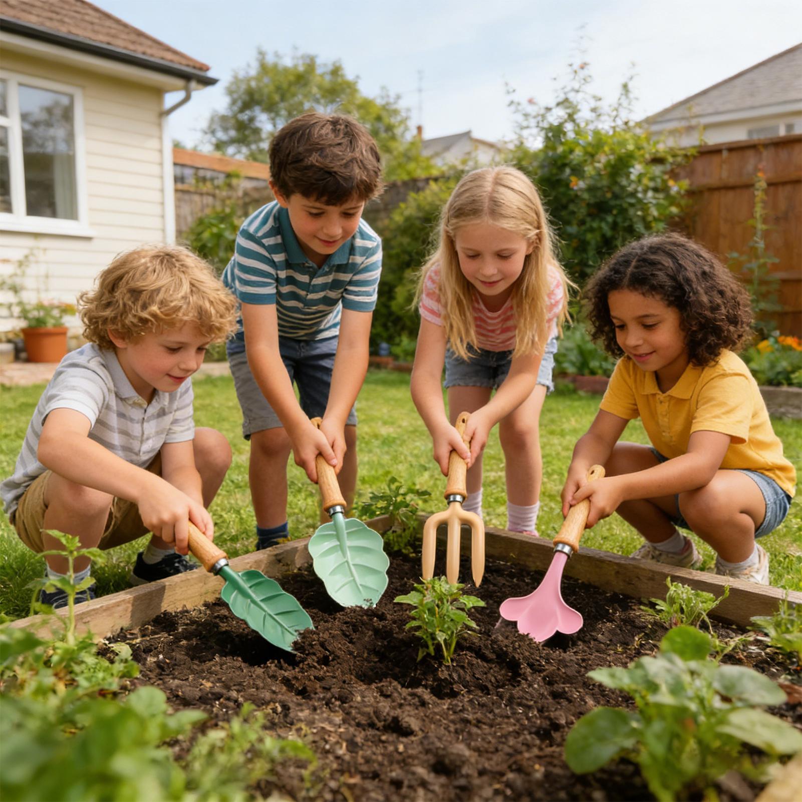 Kids Gardening Set 4 Piece Lea - đánh giá và giá Kids Yard Toys