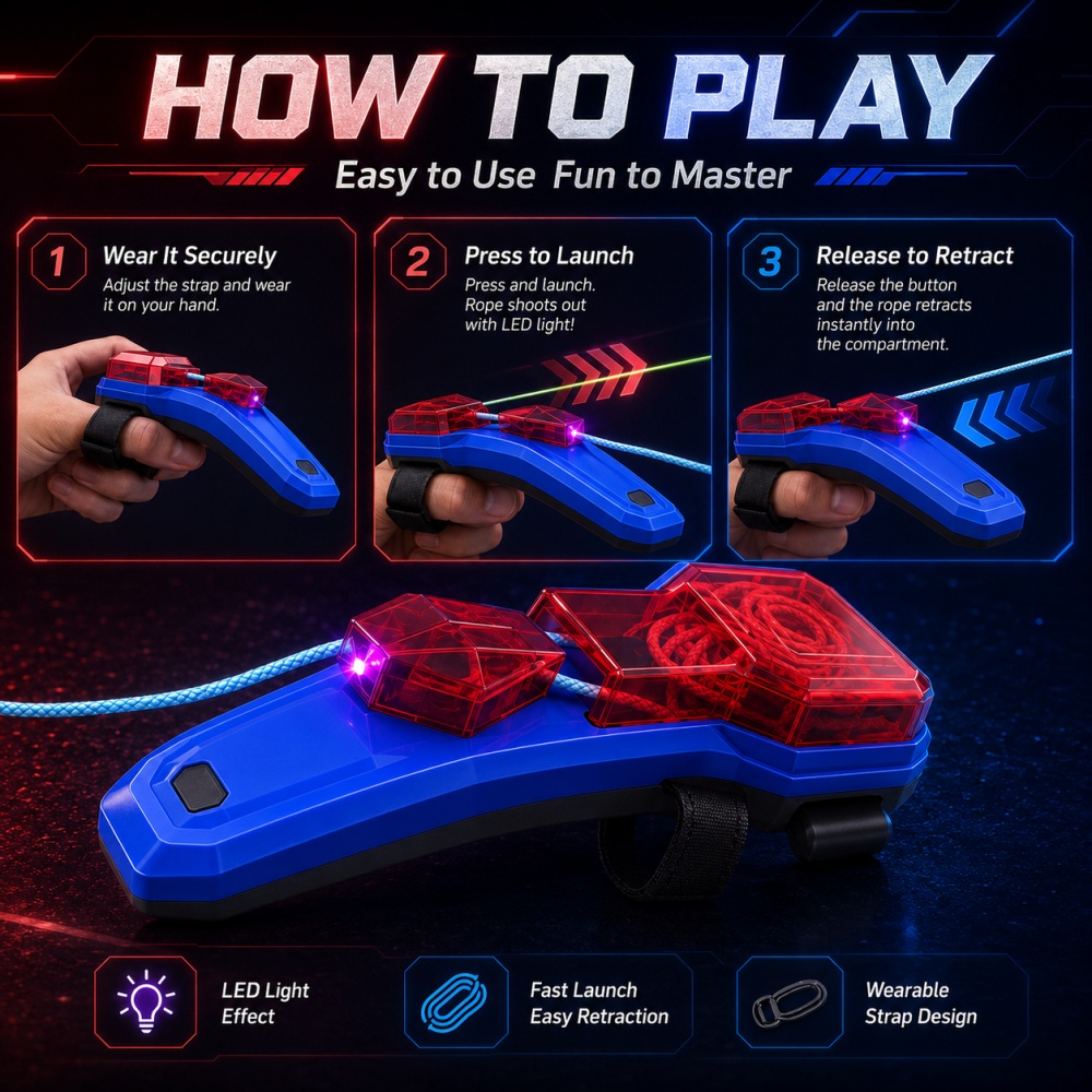 Creative Rope Launcher Spider  - đánh giá và giá Kids Toys Kids Toys