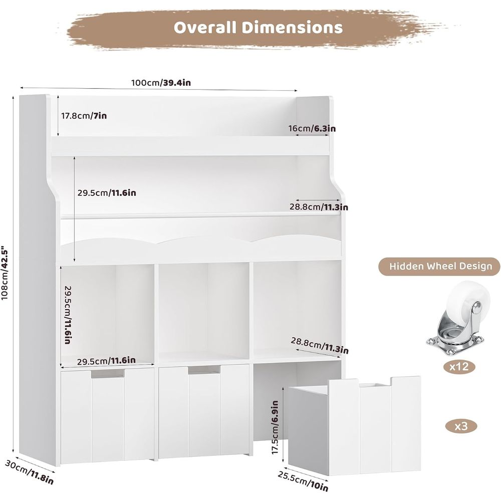Kids Toy Storage Organizer wit - đánh giá và giá Kids Toys Kids Toys
