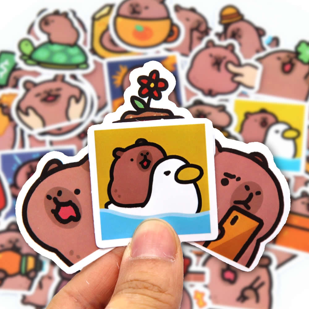 10/50/100pcs Capybaras Sticker - đánh giá và giá Kids Toys 10 Year Old