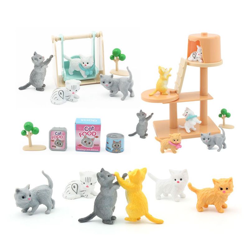 Cat Part Pet Set Kawaii Items  - đánh giá và giá Dollhouse Furniture Set