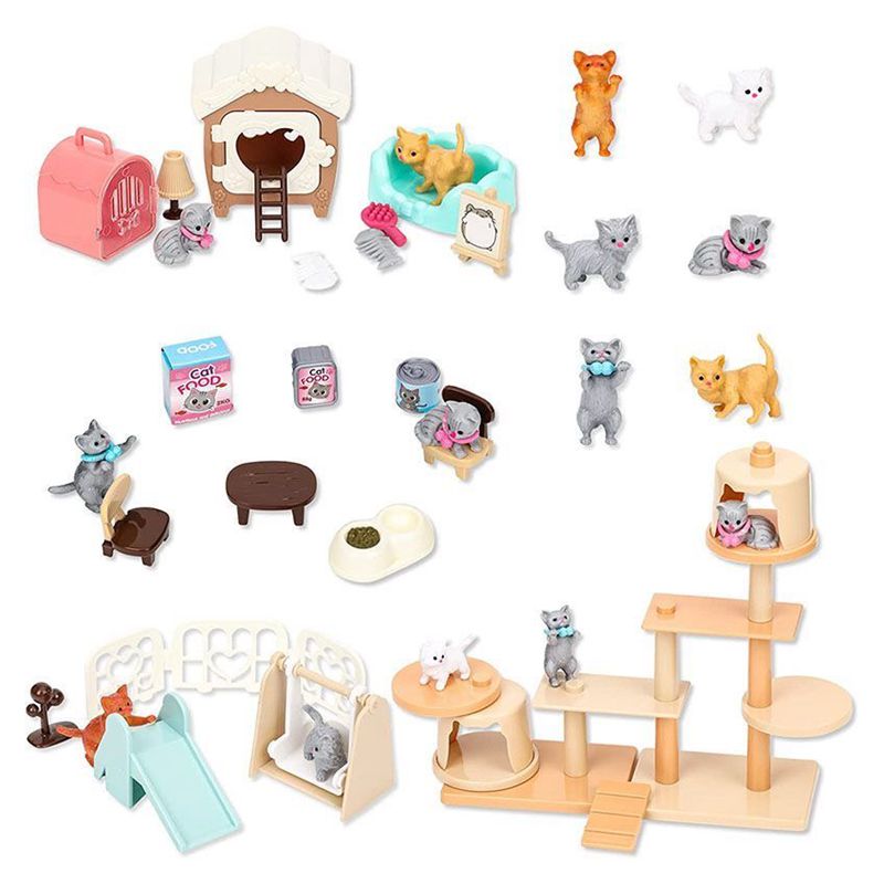 Cat Part Pet Set Kawaii Items  - đánh giá và giá Dollhouse Furniture Set