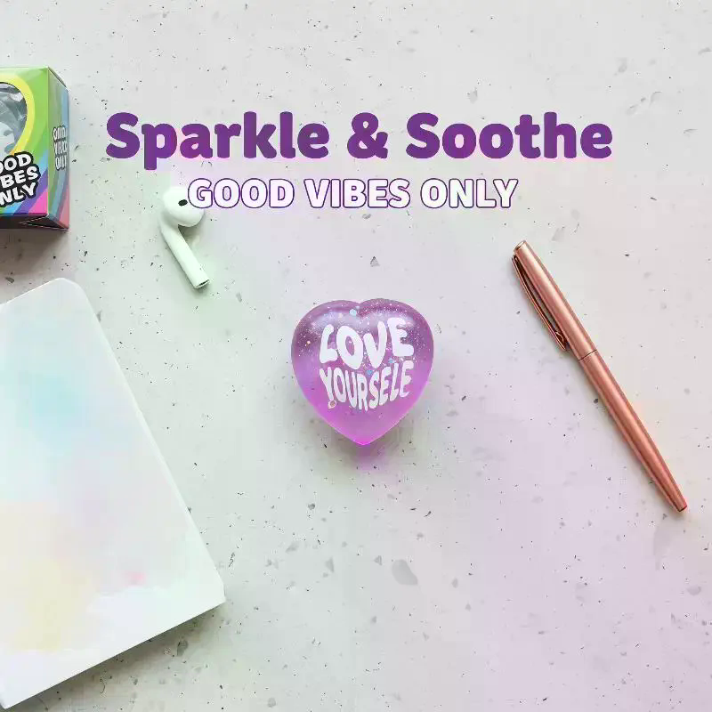 Soft Glitter Heart Squeeze Toy - đánh giá và giá Kids Toys Quotes