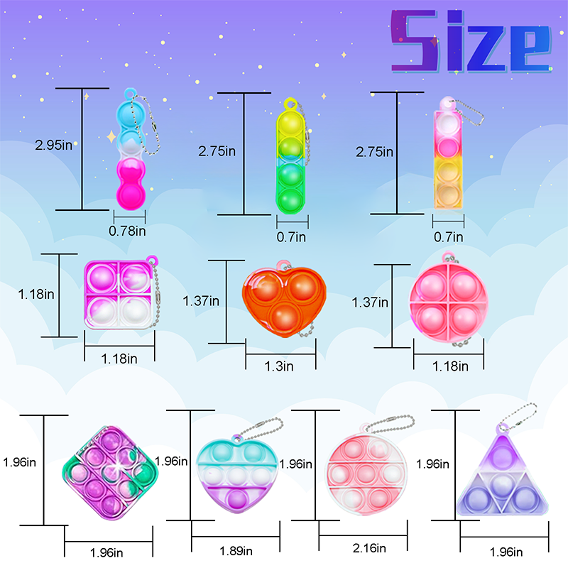 Mini Pop Keychain Fidget Toys  - đánh giá và giá Kids Toys Kids Toys
