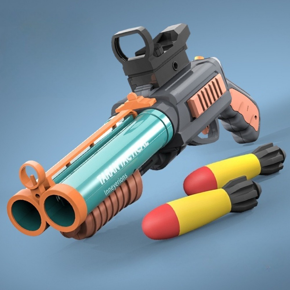 Double Barrel Soft Bullet Toy  - đánh giá và giá Foam Dart Gun