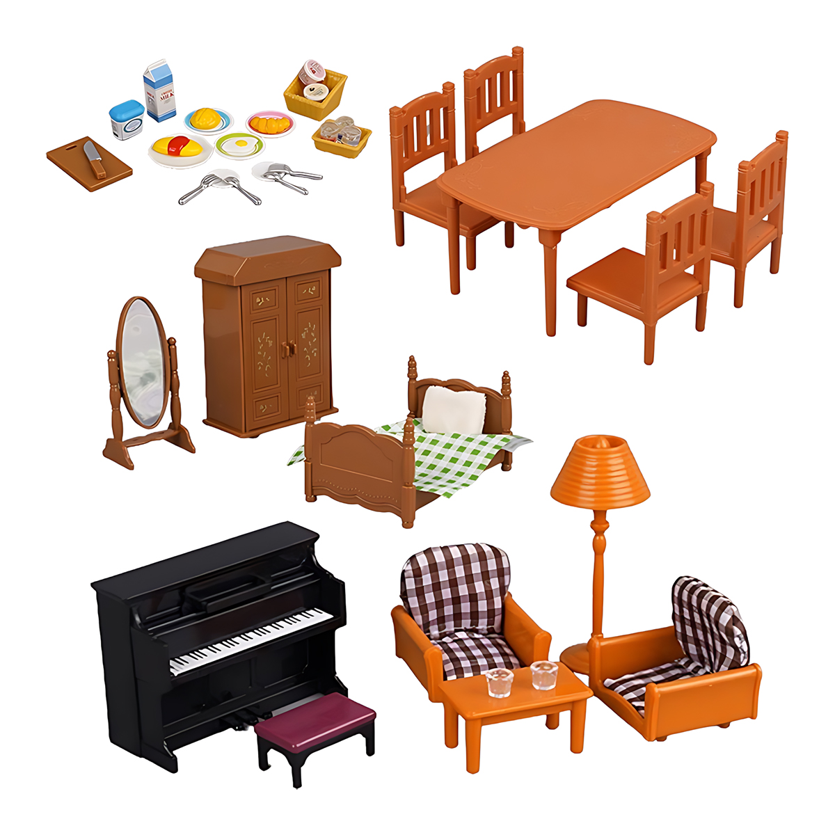 Miniature Furniture 1:12 Dollh - đánh giá và giá Dollhouse Furniture Set