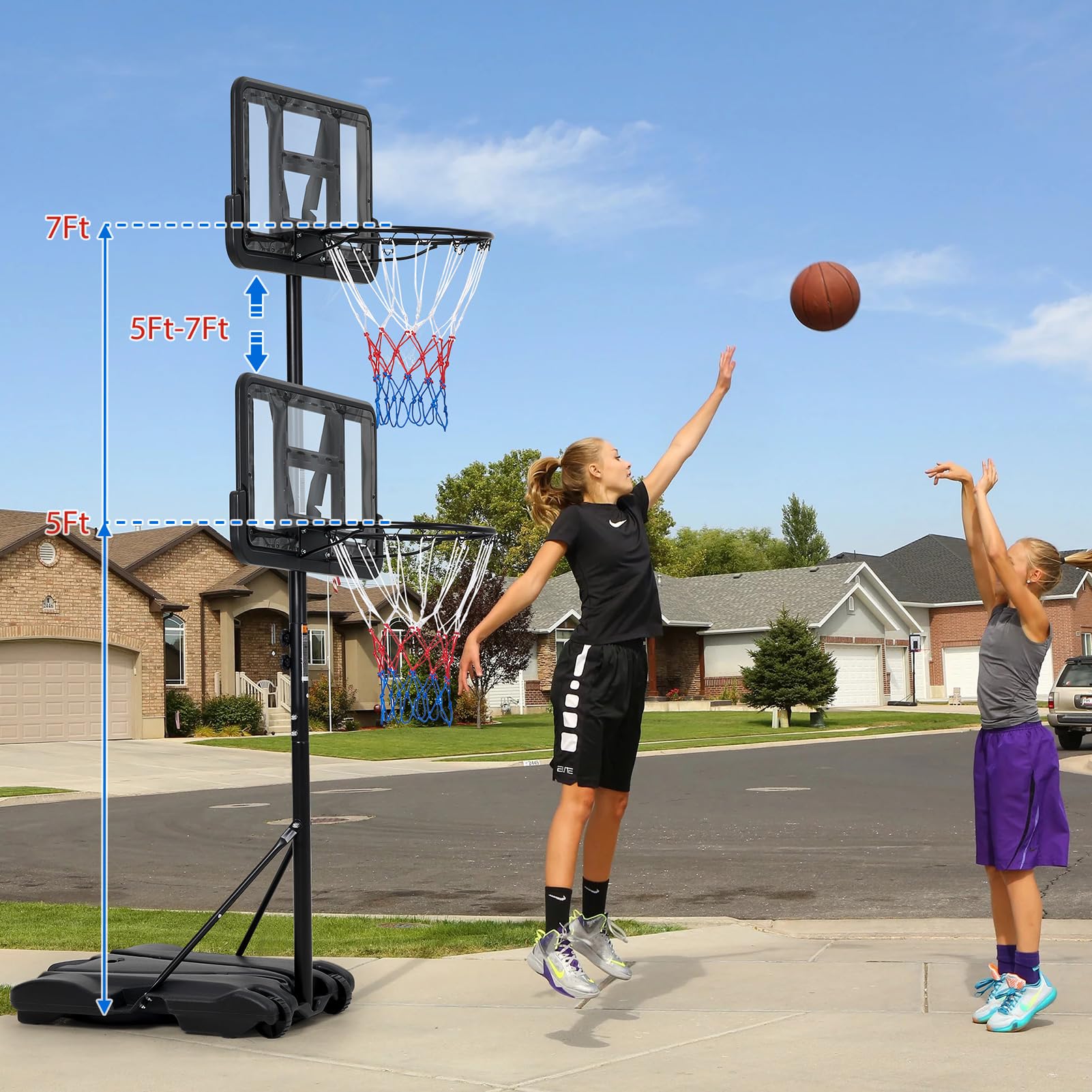 Kids Basketball Hoop, 5-7 ft A - đánh giá và giá Basketball Hoop Kids Indoor